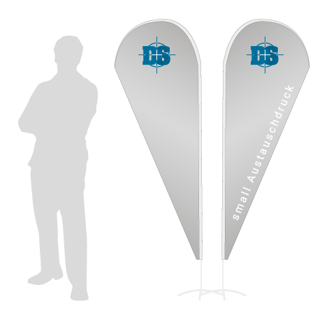 Beachflag Drop Austauschdruck | Small (210 cm) | beidseitig bedruckt