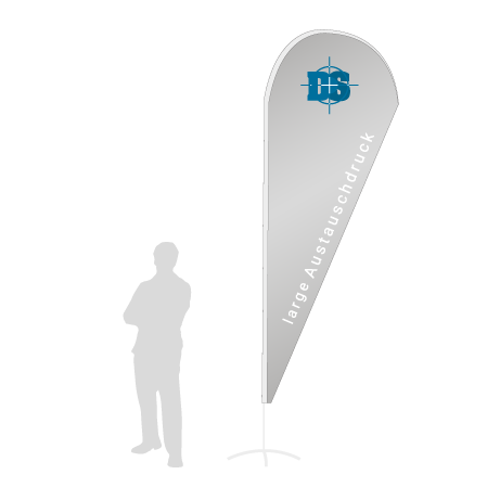 Beachflag Drop Austauschdruck | Large (350 cm) | einseitig bedruckt