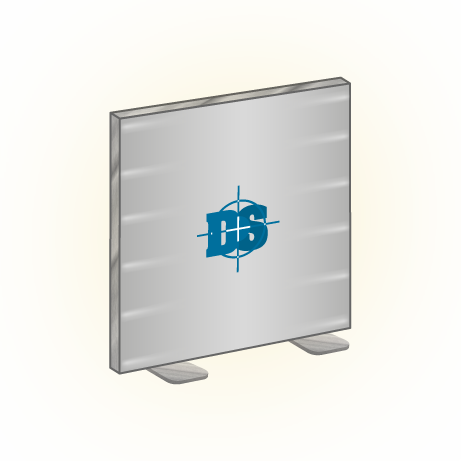 Textilspannrahmen LED freistehend | B 200 cm x H 200,5 cm | bedruckt