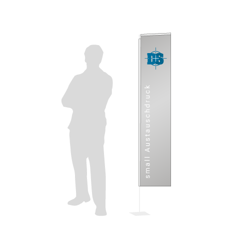 Beachflag Rechteck Austauschdruck | Small (200 cm) | einseitig bedruckt