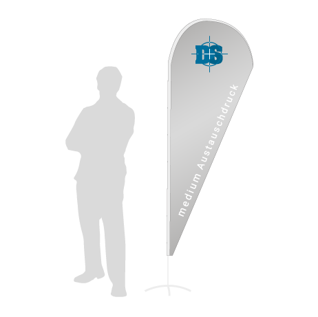 Beachflag Drop Austauschdruck | Medium (280 cm) | einseitig bedruckt